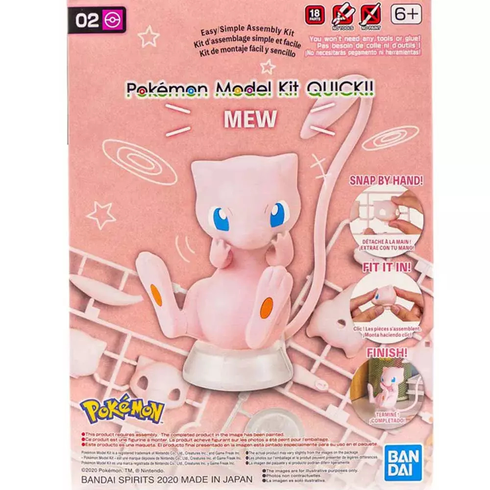Model Kit Mew - Quick Model Kit - Pokemon - Bandai