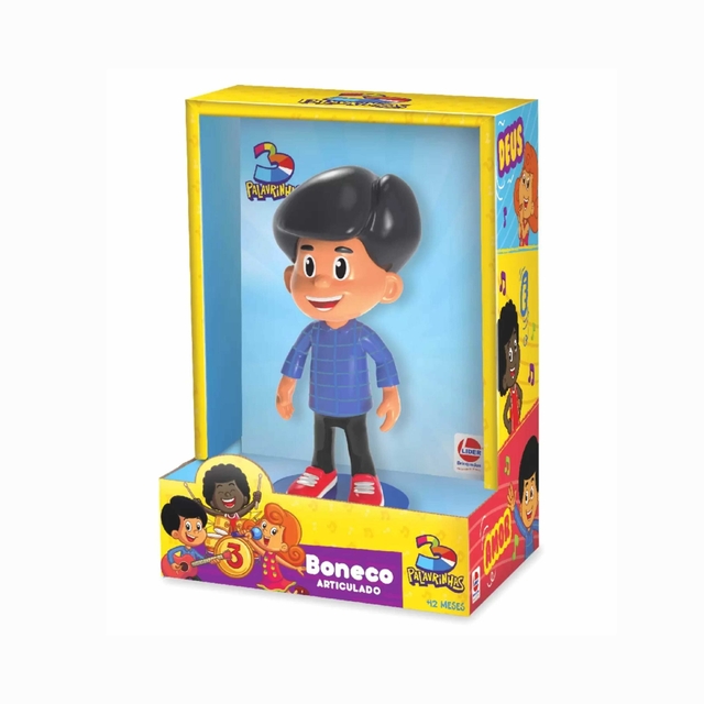 Boneco De Vinil Miguel 3 Palavrinhas Lider Brinquedos 3324