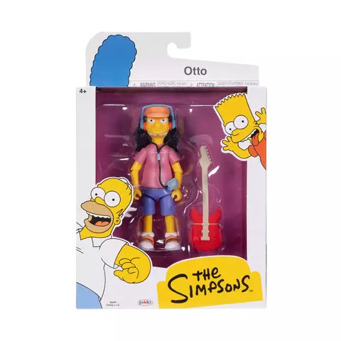 The Simpsons Otto Com Guitarra Articulado 12 Cm 4043 Sunny Jakks Pacific