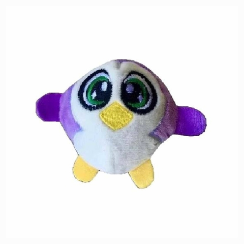 Pelúcia Animais de Apertar Squish Mania Pinguim Roxo 46375 Toyng