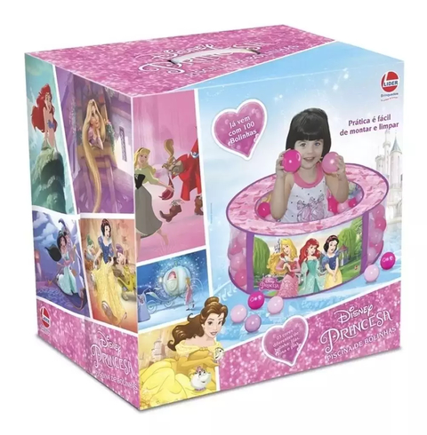 Piscina De Bolinhas Princesas Disney Com 100 Bolinhas 2090 Lider Brinquedos