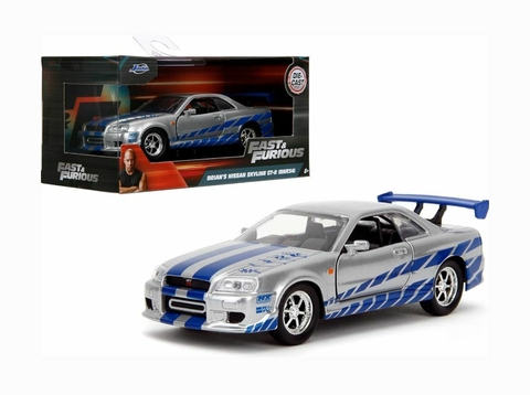 Brian'S Nissan Skyline Gt-R R34 Fast & Furious 1:32 Jada Toys JAD97184