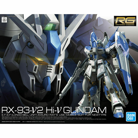 Model Kit RX-93-V2 Hi-Nu Gundam - RG 1/144 - Bandai