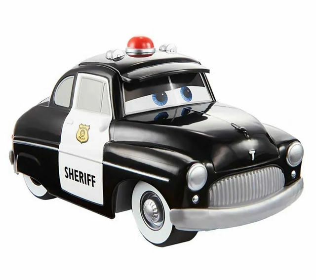 Carrinho Track Talkers Cars Disney Sheriff com Sons Mattel GXT28