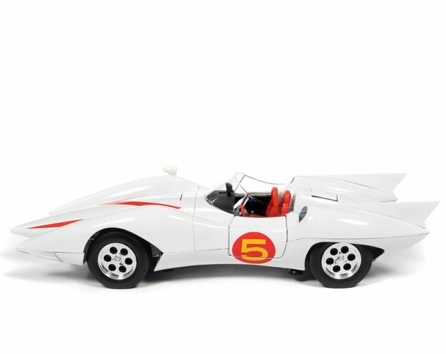 Speed Racer Shooting Star+Figura Racer X Autoworld 1:18