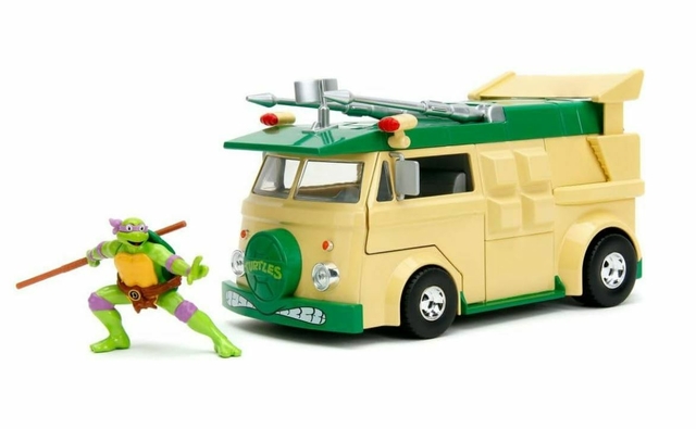 Wagon Party Tartarugas Ninja Com Figura Donatello Jada 1/24