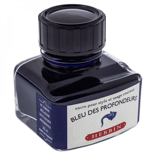 Tinta Para Caneta Tinteiro Herbin 30ml Blue des Profondeurs