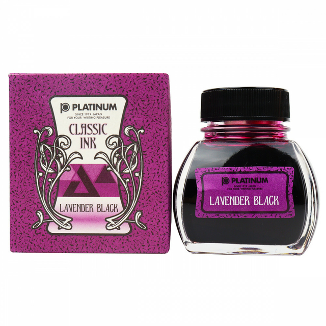 Tinta Para Caneta Tinteiro Platinum Classic Lavender Black #86