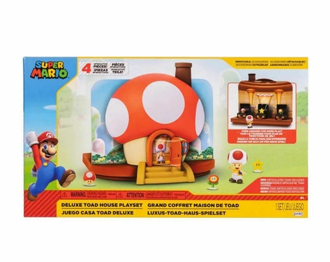 Playset Casa Deluxe do Toad com Boneco - Super Mario Sunny 4209