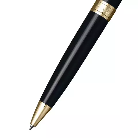 Caneta Esferográfica Sheaffer 300 Preta Com Clip Dourado E2932551