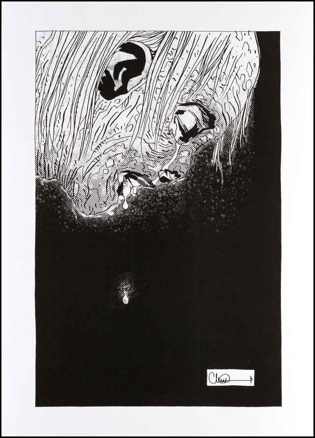 Print Zumbi - The Walking Dead - autógrafo impresso de Charlie Adlard - 42 cm x 30 cm