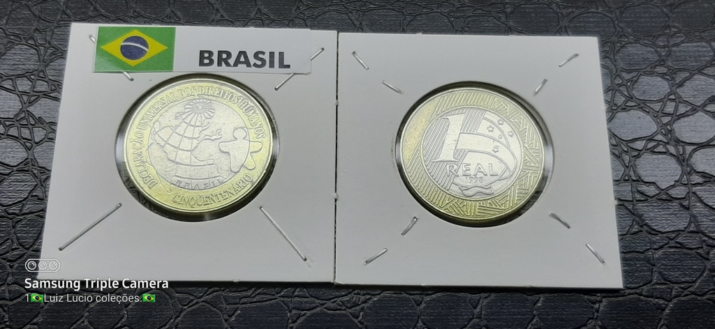 Moeda do Brasil - 1 Real - 1998 com a letra P ( PROVA )