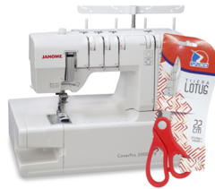 Janome 2000cpx + Tijera D Regalo Collareta Tapacostura Japón