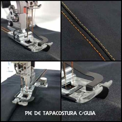 Pie Con Guía Para Tapacostura Pareja Original Janome 2000cpx