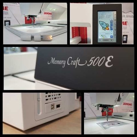 Janome Mc 500e + Software + Portaconos 5h New