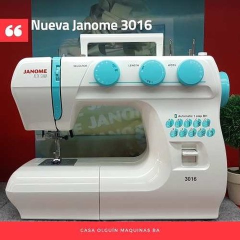 Janome 3016 + 10 Carreteles D Regalo 68 Fun Luz Led Overlock