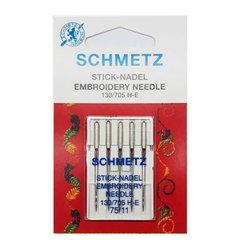 Blister De Agujas Para Bordados Embroidery - Schmetz 5 Unid.