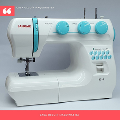 Janome 3016 Multifunción + Pie De Cinta Al Bies De Regalo - comprar online