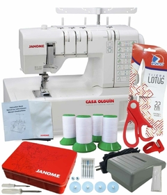 Janome 2000cpx Collareta 4 hilos Luz Led Gtía 3 Años Costurero Janome Regalo