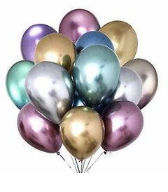 Globos latex verde chrome en internet