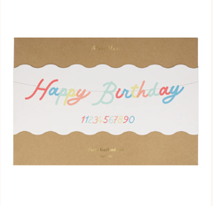 Guirnalda happy birthday multicolor de papel - Make Me Happy
