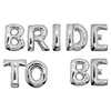 Set Globos BRIDE TO BE plateado - comprar online