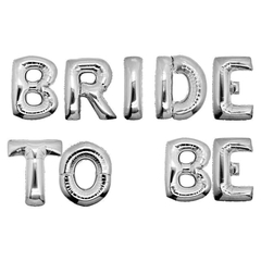 Set Globos BRIDE TO BE plateado - comprar online