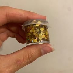 Glitter Chico en Gel 13gr - Dorado