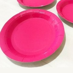 Plato polipapel Fucsia