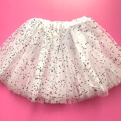 Tutu Blanco Con brillo MULTICOLOR 28cm largo - comprar online