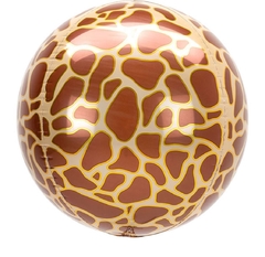 Globo esfera 4D jirafa Animalprint