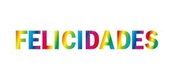 BANNER FELICIDADES MULTICOLOR en internet