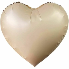 Globo corazón Beige 45cm - comprar online