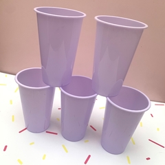 Vasos reutilizables Lila pastelx 5 unid - comprar online