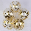 Globo confetti Dorado set x 6 unid