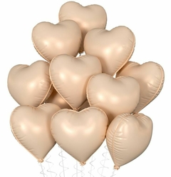 Globo corazón Beige 45cm en internet