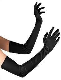 Guantes Largos 55 cm Negro