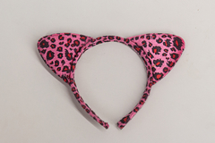 vincha animal print Fucsia