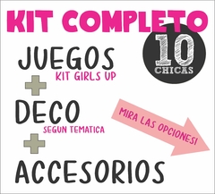 KIT COMPLETO para 10 CHICAS - Girls Up