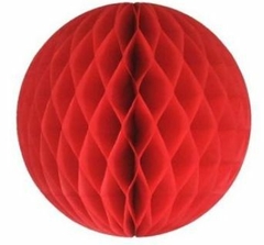 ESFERA ROJA 15CM PAPEL DECORACIÓN