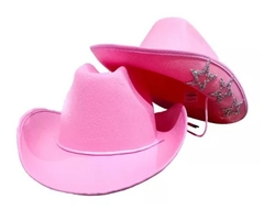 Sombrero Cowboy estrellas Rosa