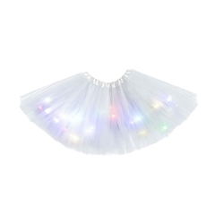 Tutu Blanco Con LED y brillos 28cm largo - Girls Up