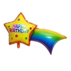 Globo Estrella Fugaz Happy Birthday 45cm