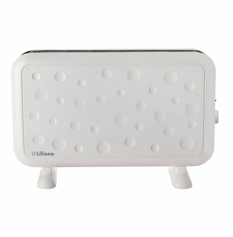 Calefactor eléctrico convector Liliana CFB17 con Forzador blanco y negro 220V - 240V