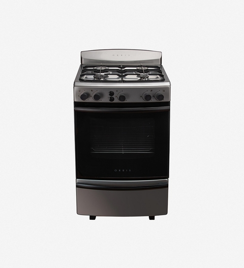 Cocina Multigas Orbis 958AC4 Acero Inox De 4 Hornallas