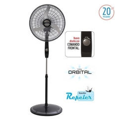 Ventilador De Pie Liliana VPC20B Con 3 Palas Metal 20" 90 watts