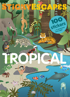 StickyEscapes - Tropical - 100 Stickers + 2 Escenarios para Jugar