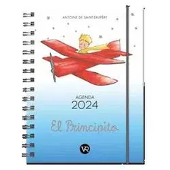 Agenda El Principito 2024 - Blanca Avión Rojo ( Anillada ) - A PEDIDO -