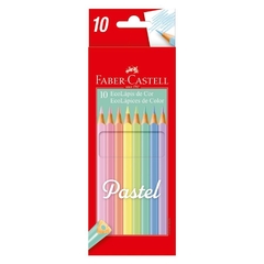 Lápices De Colores - Pastel EcoLápiz 10 Colores Largos Faber-Castell