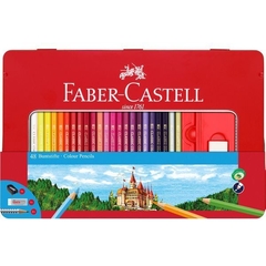Lápices De Colores Lata - 48 Colores Largos Faber-Castell